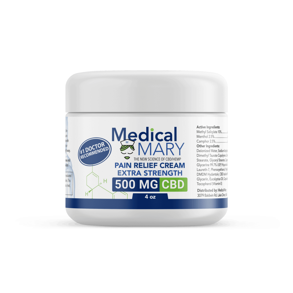 Best Pain Cream CBD from Medical Mary. Topical CBD 500mg